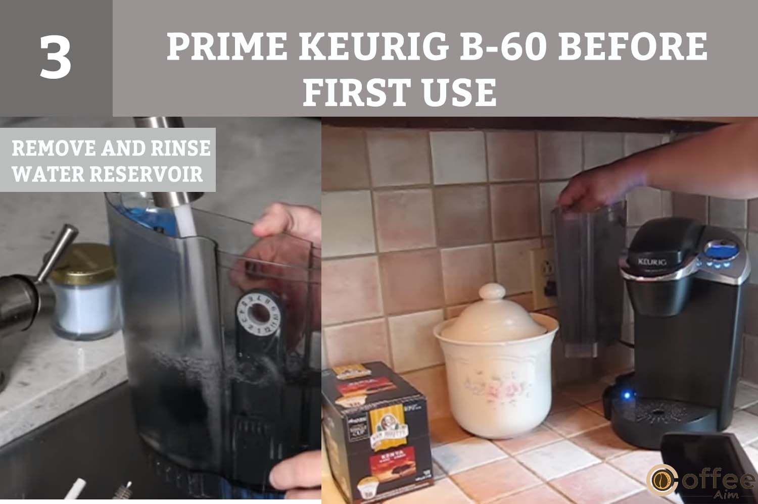 To remove the water reservoir lid, lift it straight up and away from the brewer. Rinse the reservoir with fresh water for cleaning.