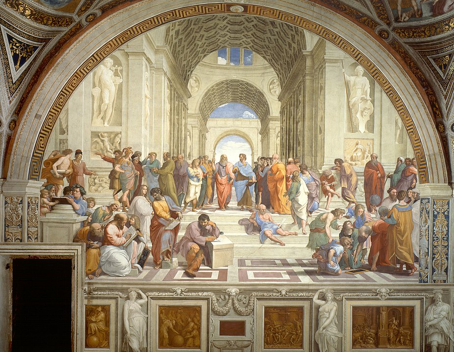 School of Athens by Raffaello Sanzio da Urbino painted during renaissance