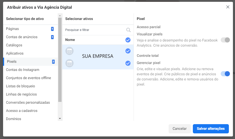 Como adicionar a sua Conta do Facebook a MCC da Agência