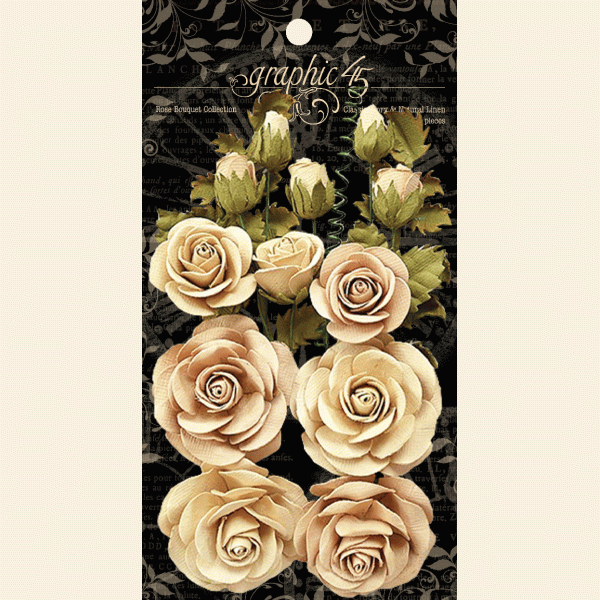 Rose Bouquet Collection—Classic Ivory & Natural Linen