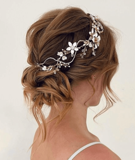 Messy Low Bun hairstyle for long hair