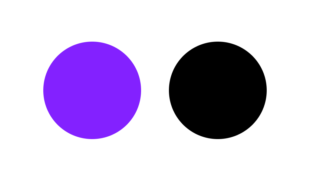 Violet et noir