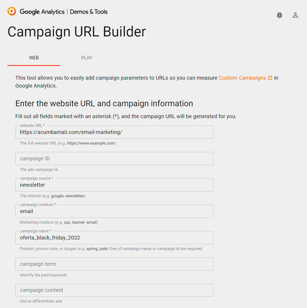 URL builder