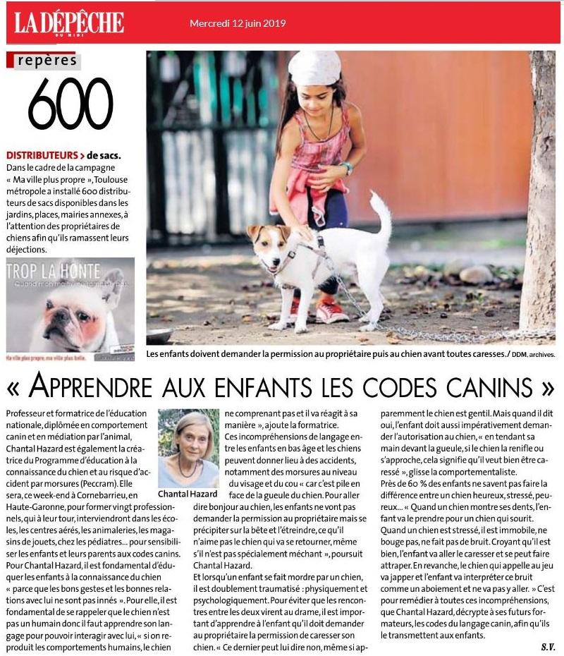 Article La dépèche du midi 12 juin 2019