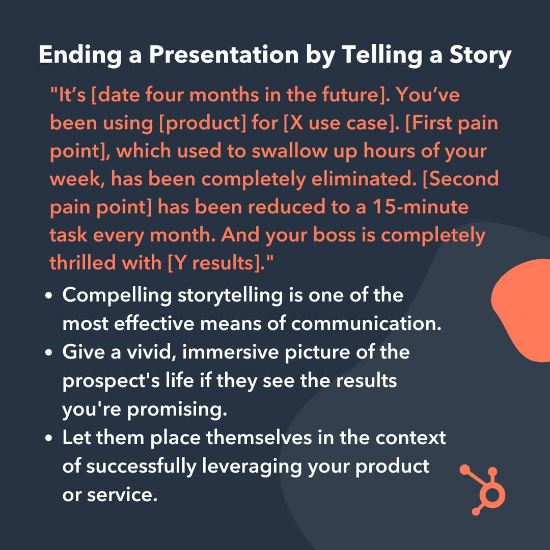 how to end a pitch presentation examples