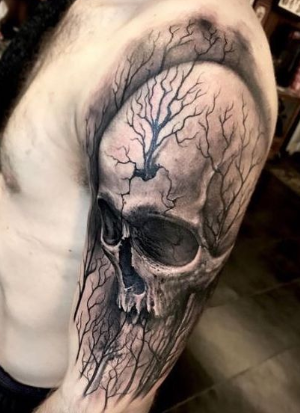 Skull And Dry Tree 