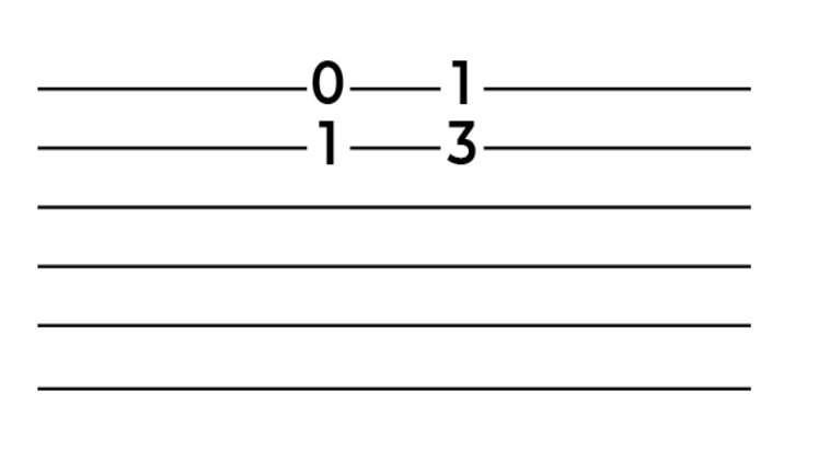 double stop guitar tab