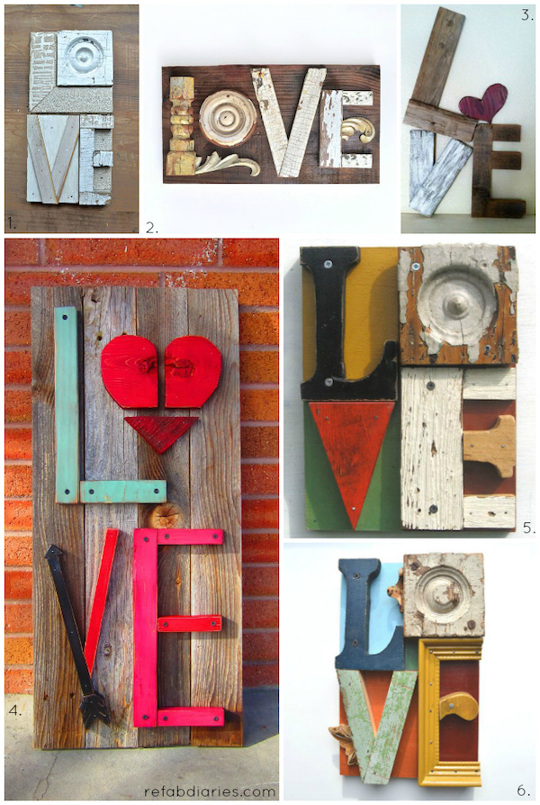 love signs, DIY Valentine’s Day Decorations