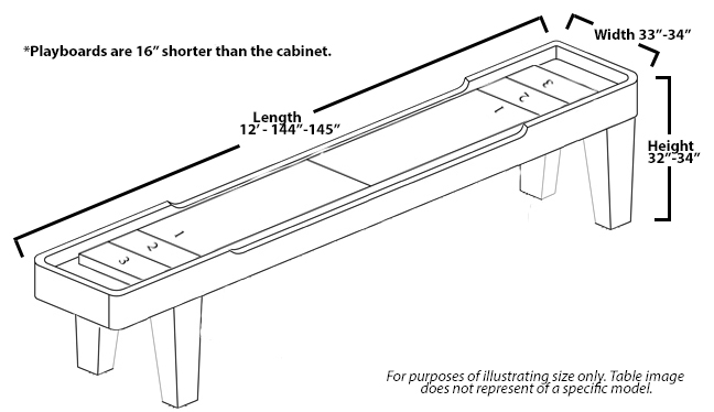 How Wide Is a 16FT Shuffleboard Table?