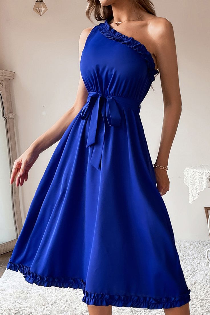 blue summer dress