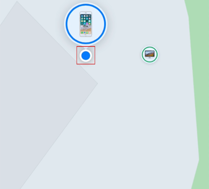 Tap on the blue dot on the map to access more locations.
