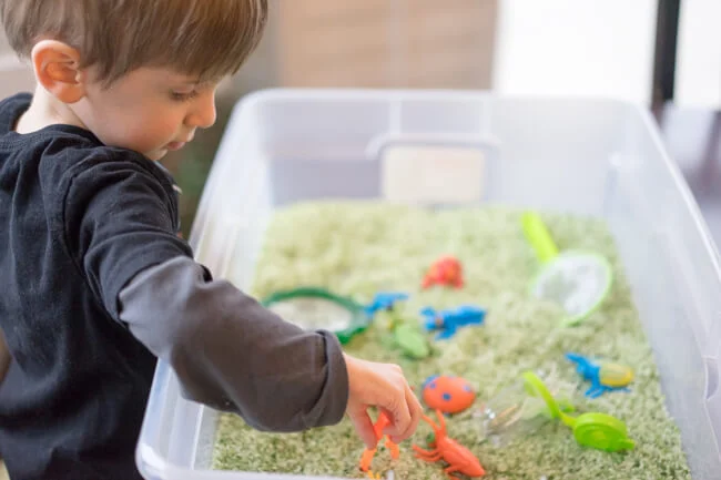 Juneteenth-themed sensory bin: celebrate Juneteenth