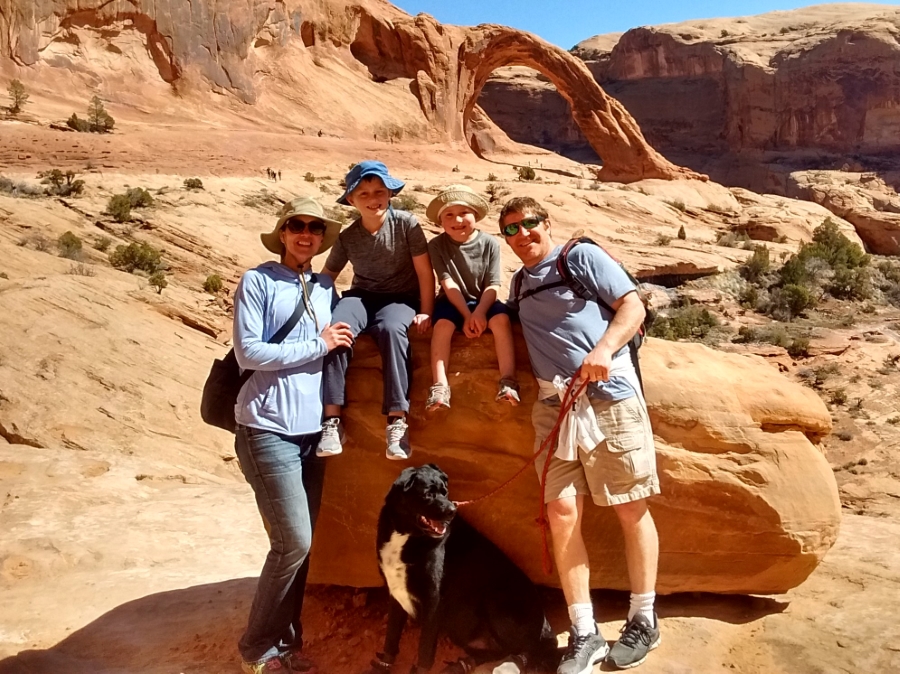 Family pic in Moab