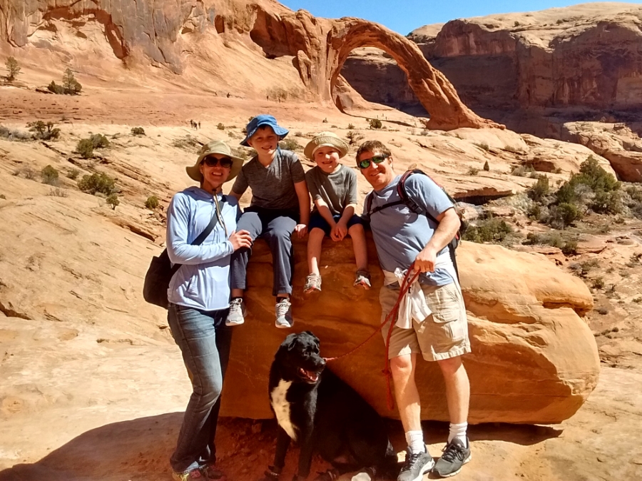 Family pic in Moab Family pic in Moab