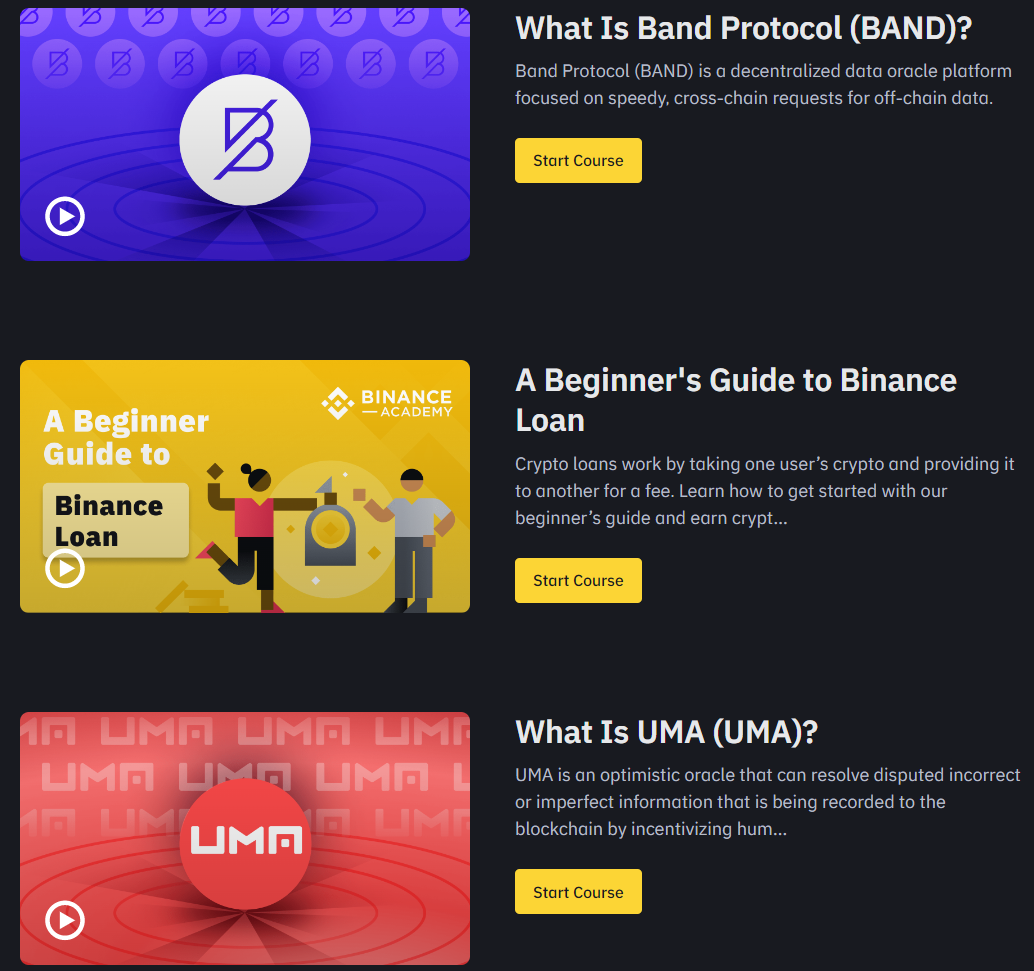 UMA, BAND và BTTC là 3 dự án mới nhất trong đợt Binance Learn & Earn này.