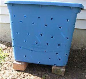 Too Much time on my hands | Making a compost bin, Plastic storage ...