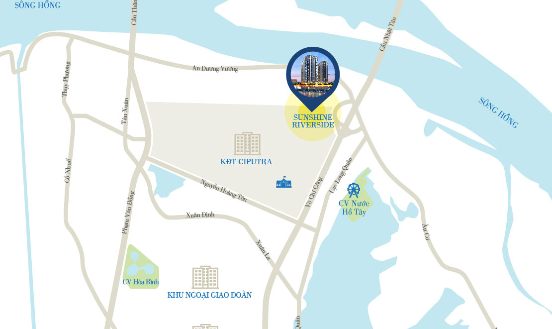 Location of Sunshine Riverside project