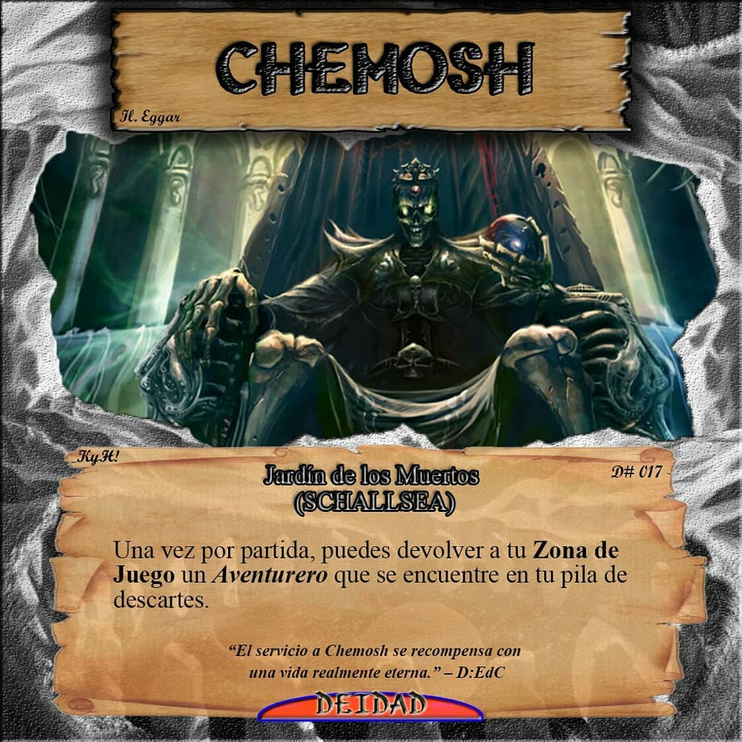 #Chemosh was the national deity of the #Moabites whose name most likely meant "#destroyer," "subduer," or "fish god." While he is most readily associated with the Moabites, according to Judges 11:24 he seems to have been the national deity of the Ammonites as well.

And Yisra’ĕl took all these cities, and Yisra’ĕl dwelt in all the cities of the Amorites – in Ḥeshbon and in all its villages, for Ḥeshbon was the city of Siḥon the sovereign of the Amorites, who had fought against the former sovereign of Mo’aḇ, and had taken all his land from his hand as far as the Arnon. That is why those who speak in proverbs say, “Come to Ḥeshbon, let the city of Siḥon be built and established. “For fire went out from Ḥeshbon, a flame from the city of Siḥon. It consumed Ar of Mo’aḇ, the masters of the heights of the Arnon. “Woe to you, Mo’aḇ! You have perished, O people of Kemosh! He has given his sons as fugitives, and his daughters into captivity, to Siḥon the sovereign of the Amorites. Then we shot them – Ḥeshbon has perished as far as Diḇon. And we laid waste as far as Nophaḥ, which reaches to Mĕyḏeḇa. So Yisra’ĕl dwelt in the land of the Amorites.
Bemiḏbar (Numbers) 21:25‭-‬31 TS2009
https://bible.com/bible/316/num.21.25-31.TS2009