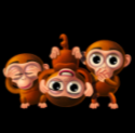Triple Monkey three monkeys symbol