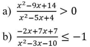giải bất phương trình bậc 2 chứa ẩn ở mẫu ví dụ 1