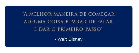 Citação de Walt Disney para a educação empresarial