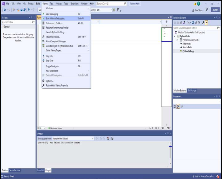 Hello world in python elango notes