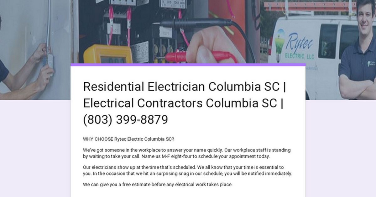 Electrical Jobs In Columbia South Carolina