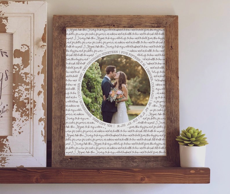 Wedding Vow Picture Frame