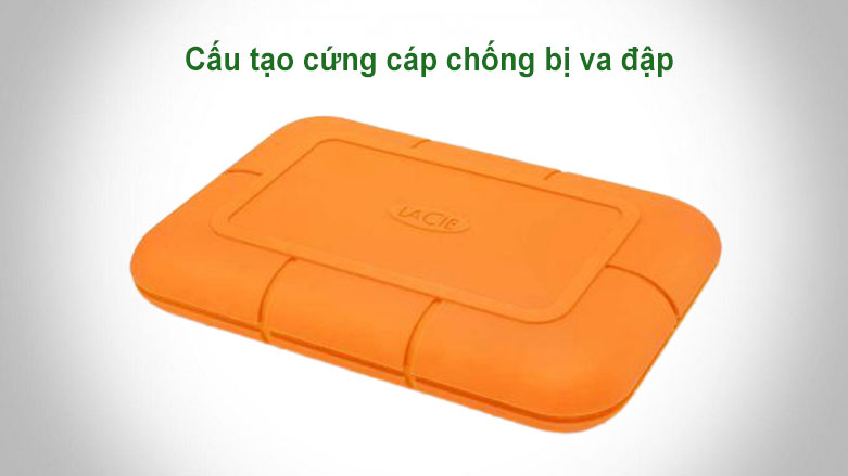 Ổ cứng gắn ngoài SSD LaCie Rugged Thunderbolt 3 2TB USB-C | Cấu tạo cứng cáp