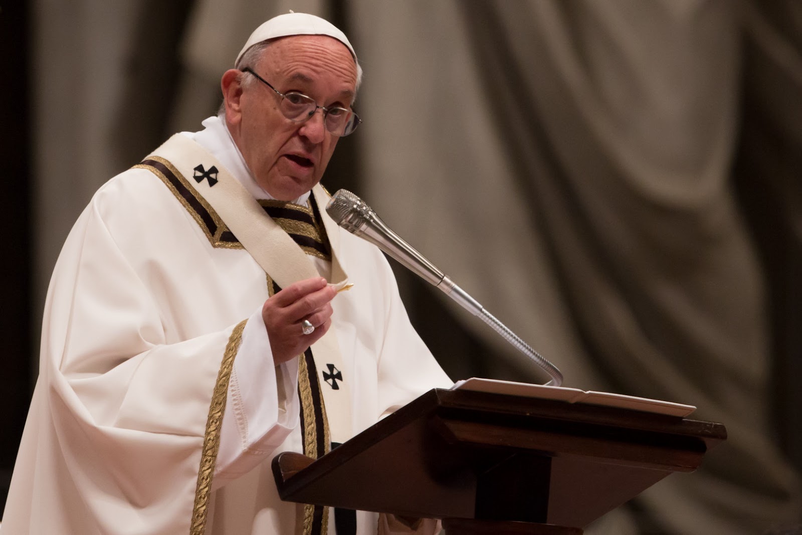 Pope Francis celebrates Mass for feast of the Presentation of the Lord, also known as Candlemas, in St. Peter's Basilica on February 2, 2018.