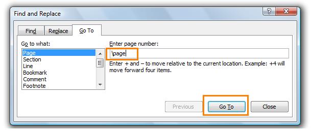 How to delete a page or blank page from the Microsoft word