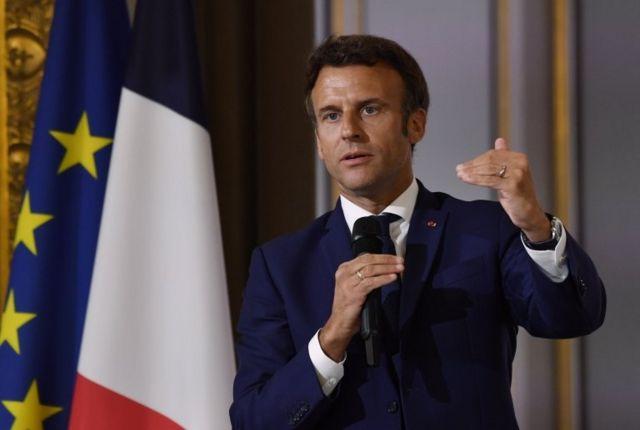 Tổng thống Pháp Emmanuel Macron ngày 3 tháng 6 năm 2022