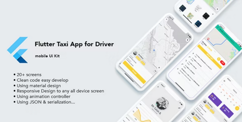 Flutter Taxi App Driver Ui Kit
