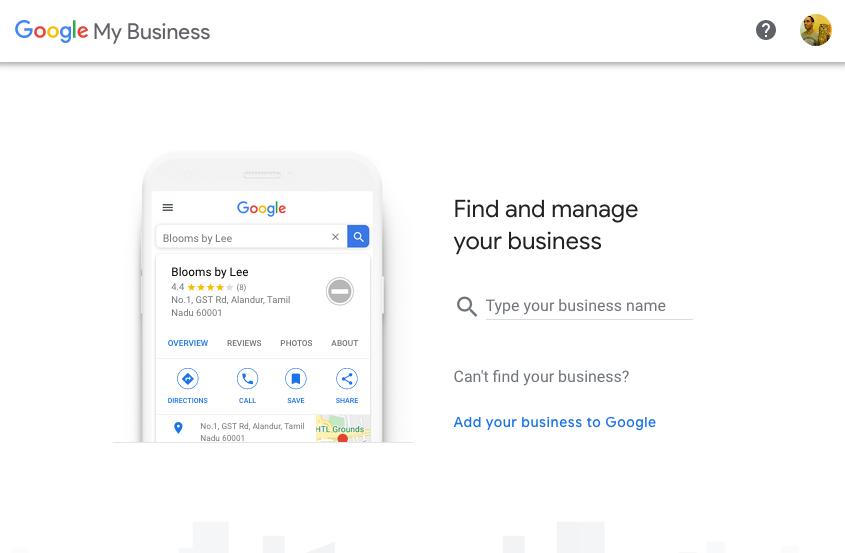 Screenshot for Google My Business