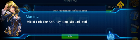 nang level tank trong game BangBang Mobile