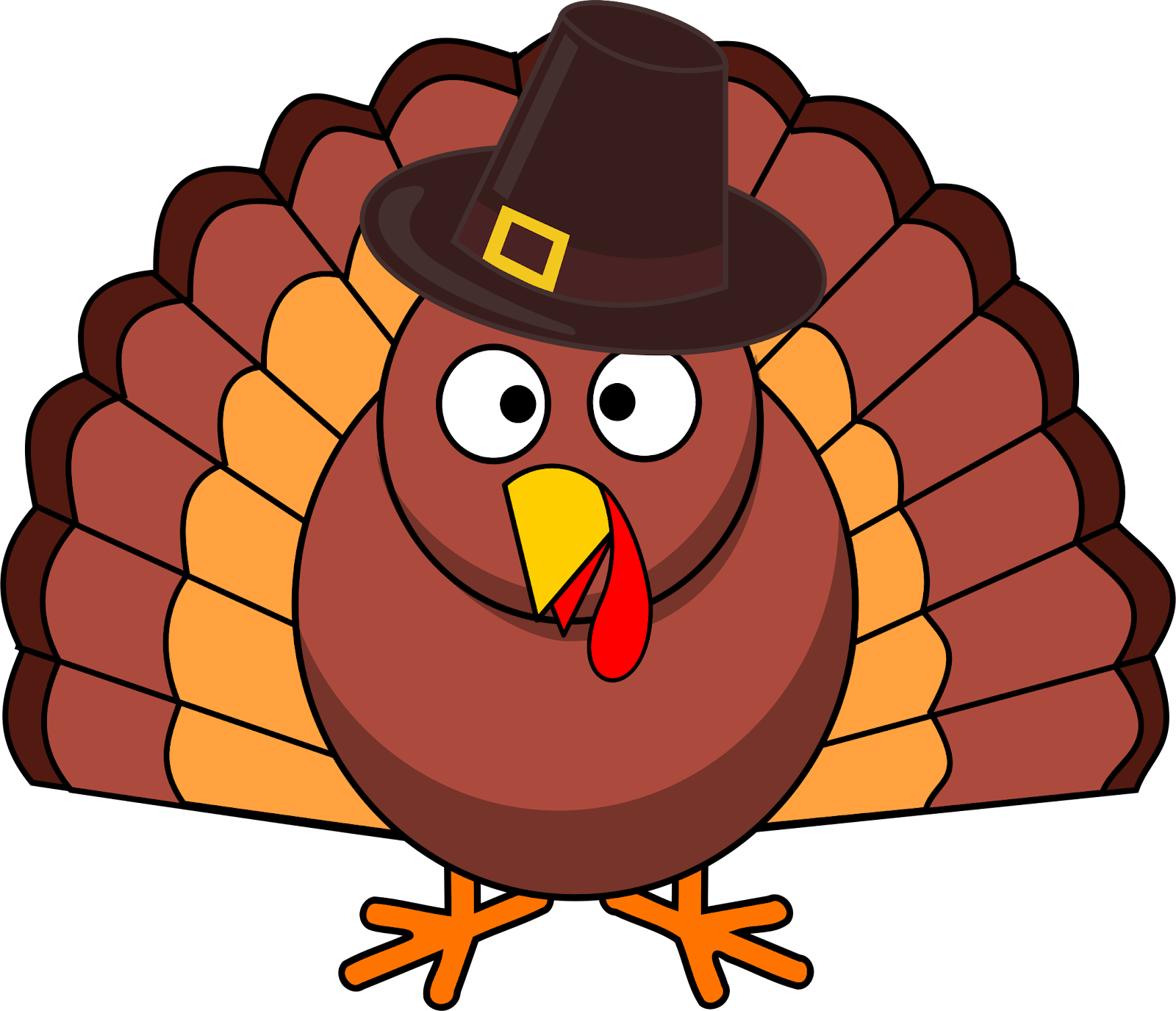 Free Stock Photo of Turkey with Pilgrim Hat vector file - Public ...