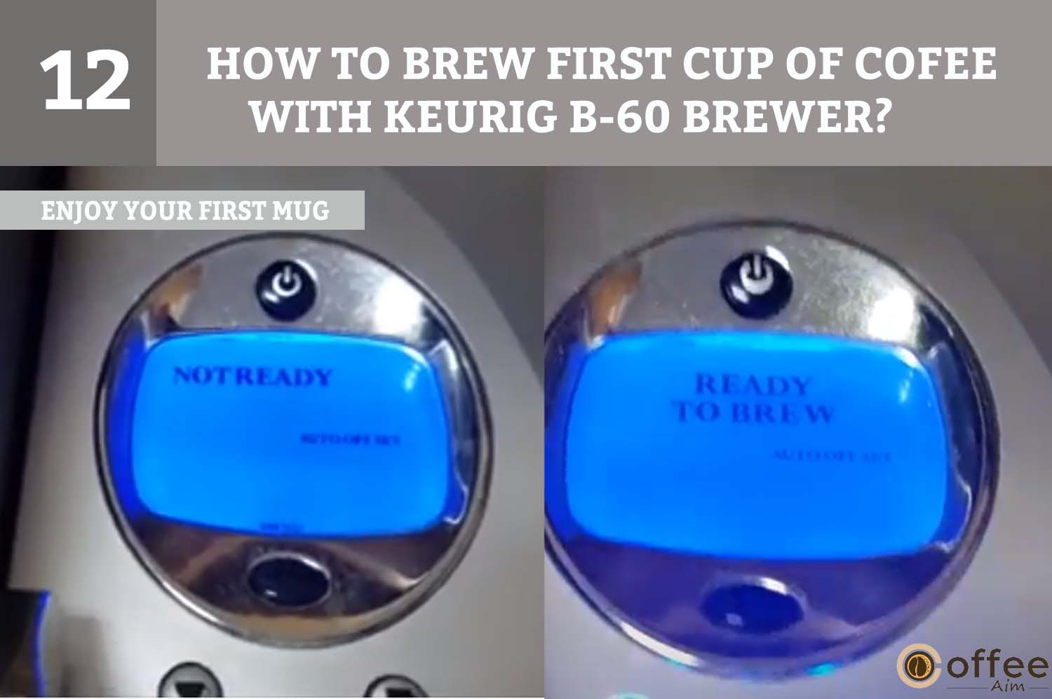 During the water heating process for the next brew cycle, your brewer may display "NOT READY." But within 15 seconds, it will show "READY TO BREW" on the LCD control center.