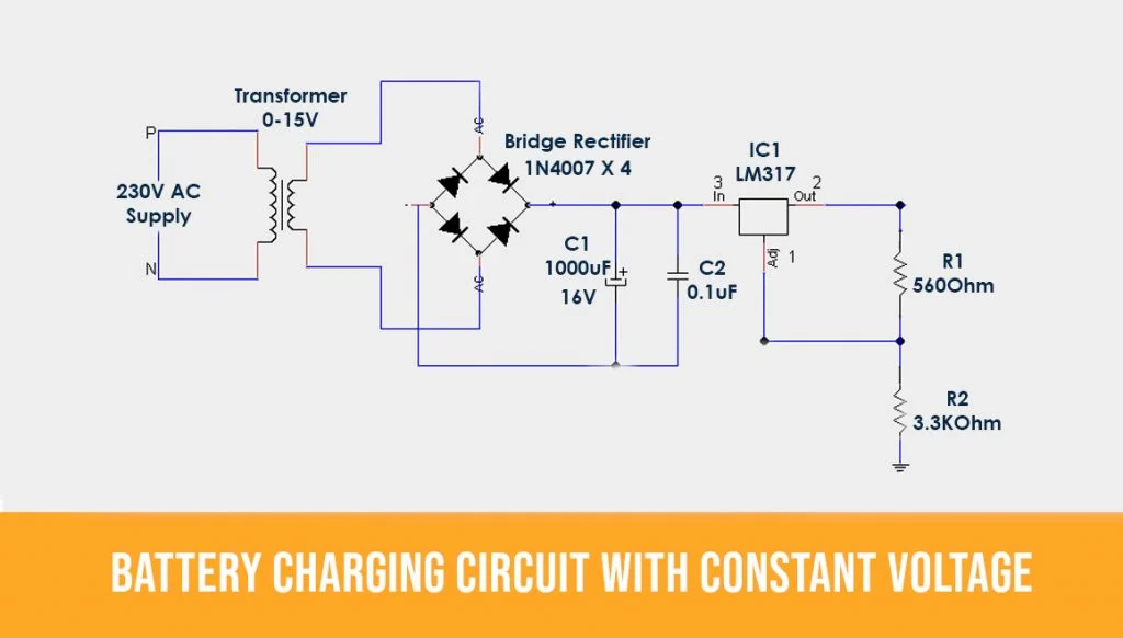 Automatic Battery Charging Circuit Matha Electronics Circuit Diagram