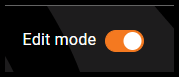 Toggle switch for edit mode