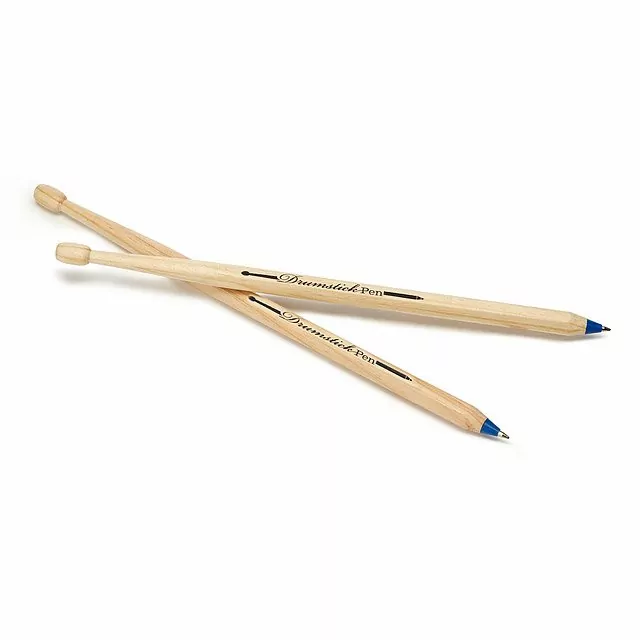 two pens that look like drumsticks