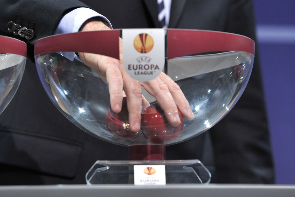 The UEFA Europa League Q1 qualifying round draw at the UEFA headquarters on June 24, 2013 in Nyon, Switzerland. 