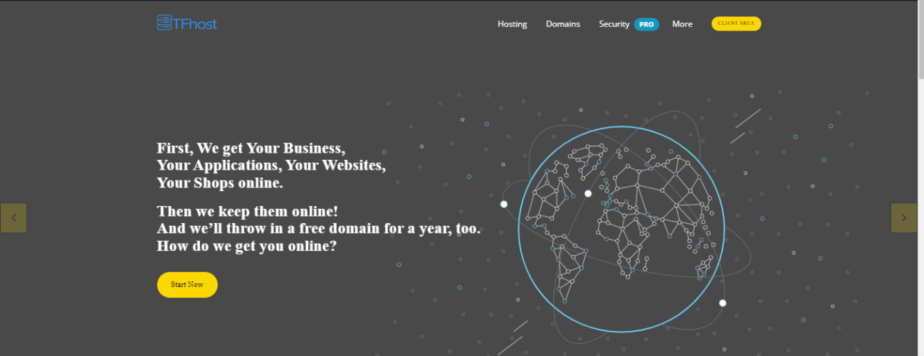 Tfhost as VPS hosting provider in Nigeria