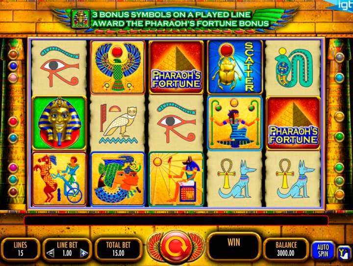 Pharaoh's Fortune slot game