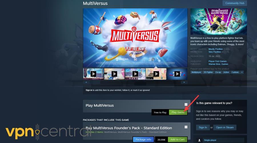 Play MultiVersus on Steam