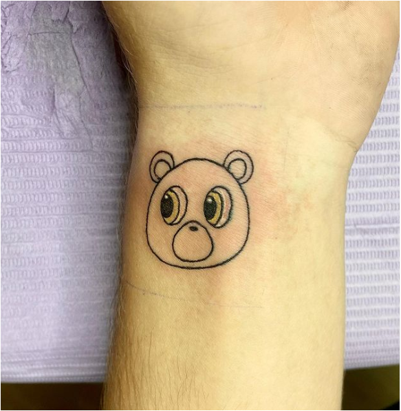 Bear Adorable Wrist Tattoo Women