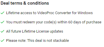 VideoProc Converter Lifetime Deal