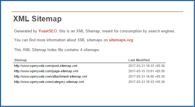 XML Sitemap 