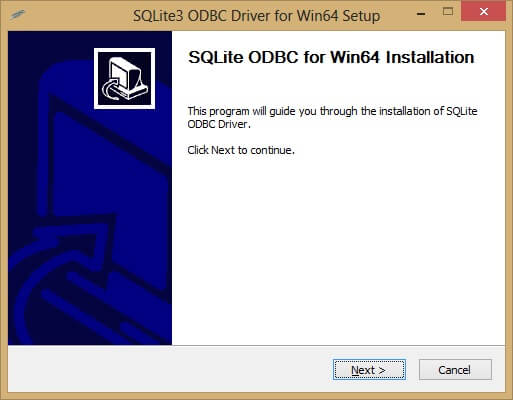 SQLite to SQL Server: Installing the Driver Image 1