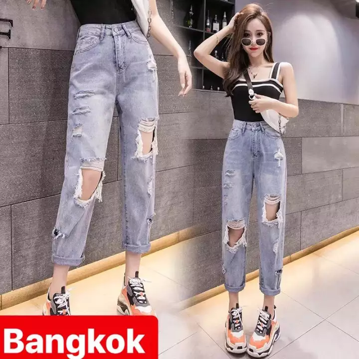 Mẫu quần Jeans baggy Thái Lan siêu hack dáng