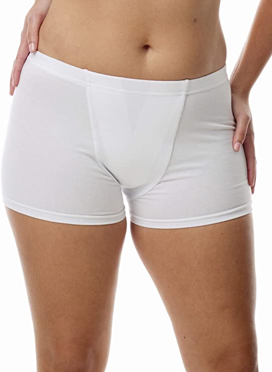 Vulvar Varicosity and Prolapse Support Boy-Leg Brief with Groin Compression Bands - 523